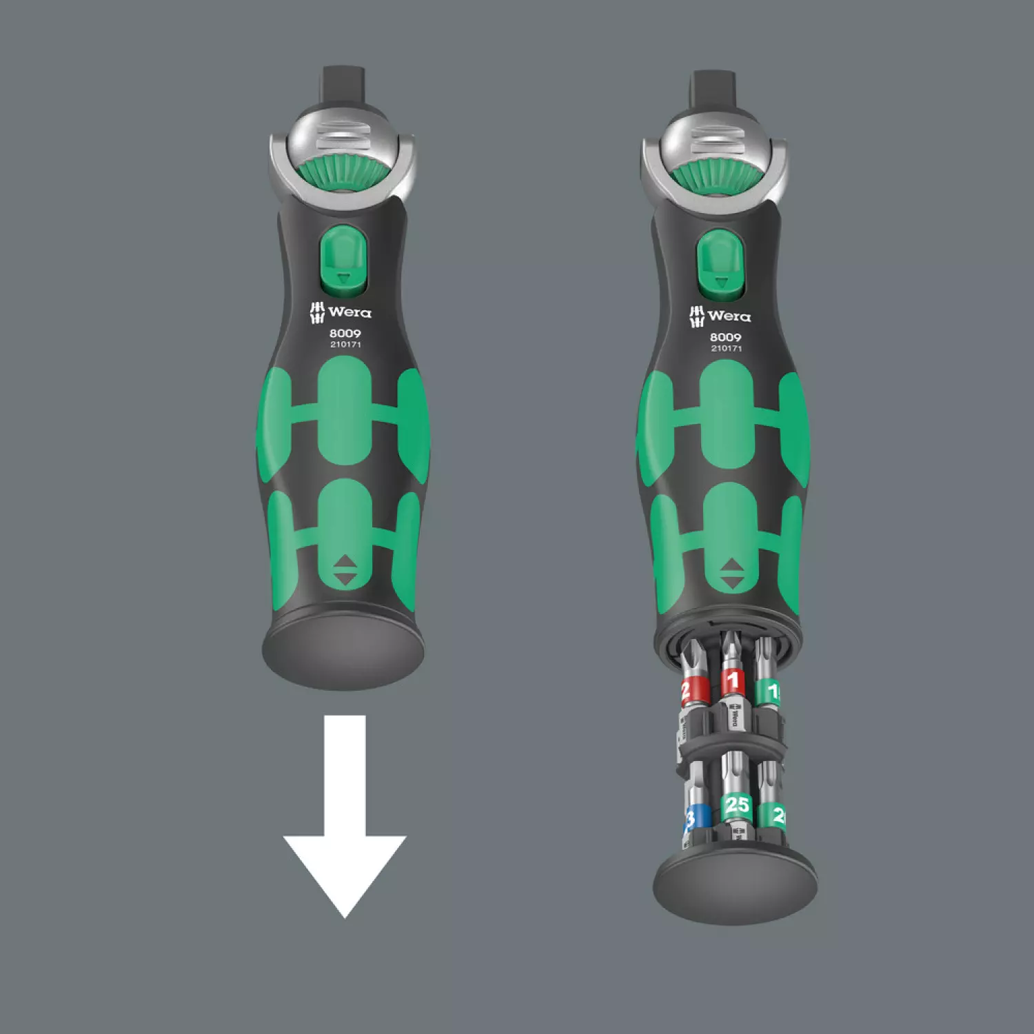 Wera 05004284001 Ensemble de 27 pièces Zyklop Pocket Set 3 Clés à cliquet et douilles - 3/8" + 1/4"-image