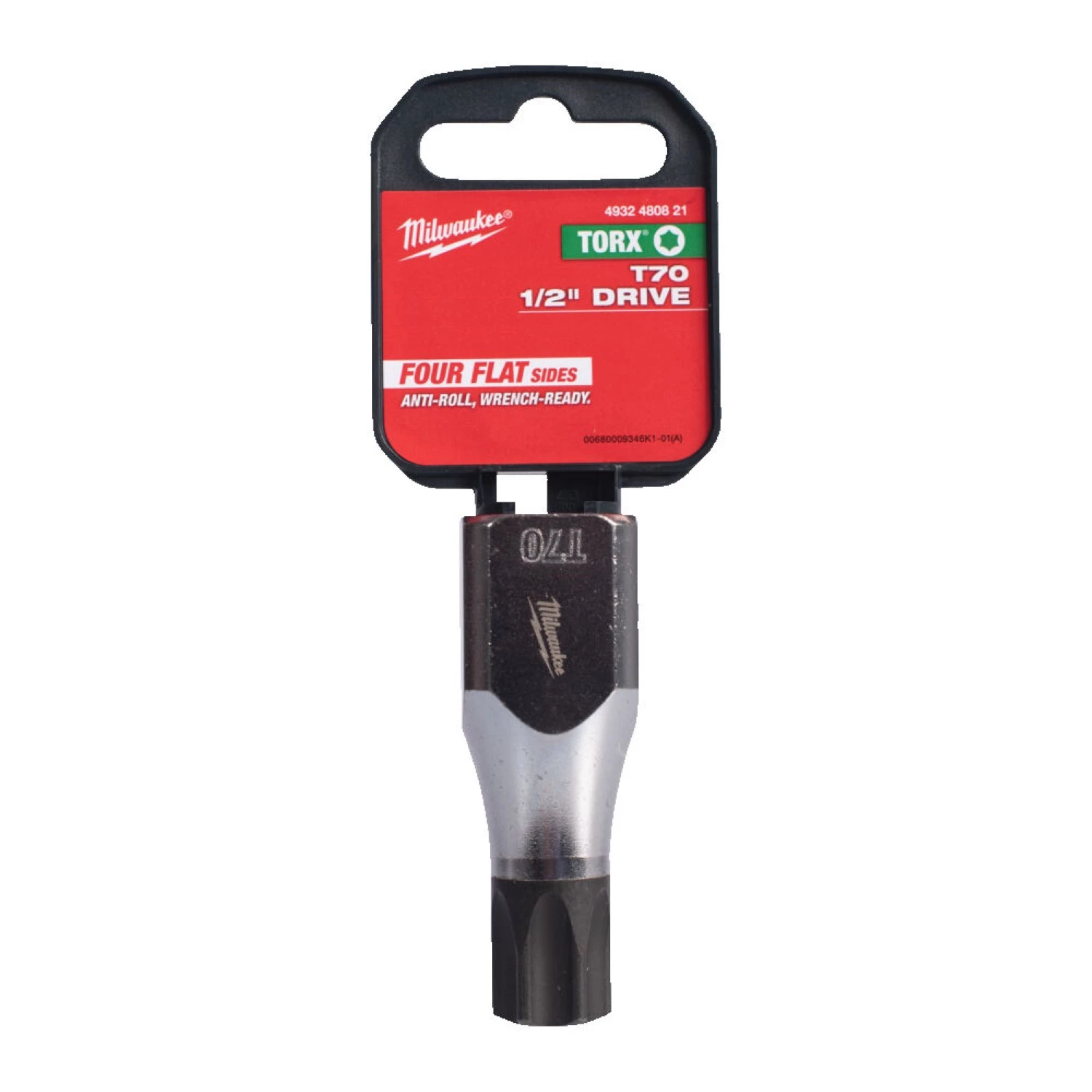 Milwaukee 4932480821 Dop - 1/2" FOUR FLAT™ - Torx 70-image