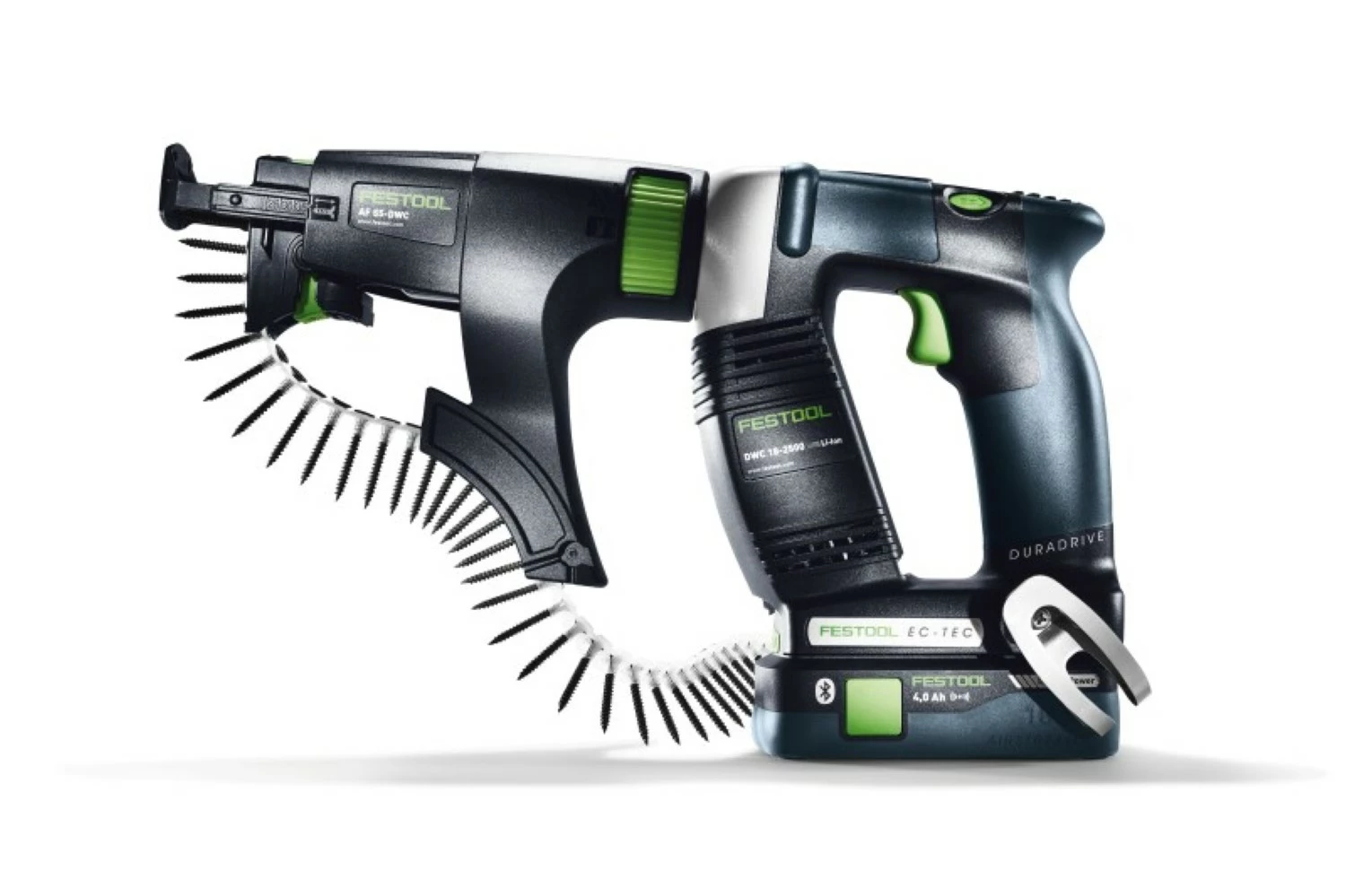 Festool DURADRIVE DWC 18-4500-Basic 18V Li-Ion accu bandschroefmachine body in systainer - 14Nm - 55mm-image