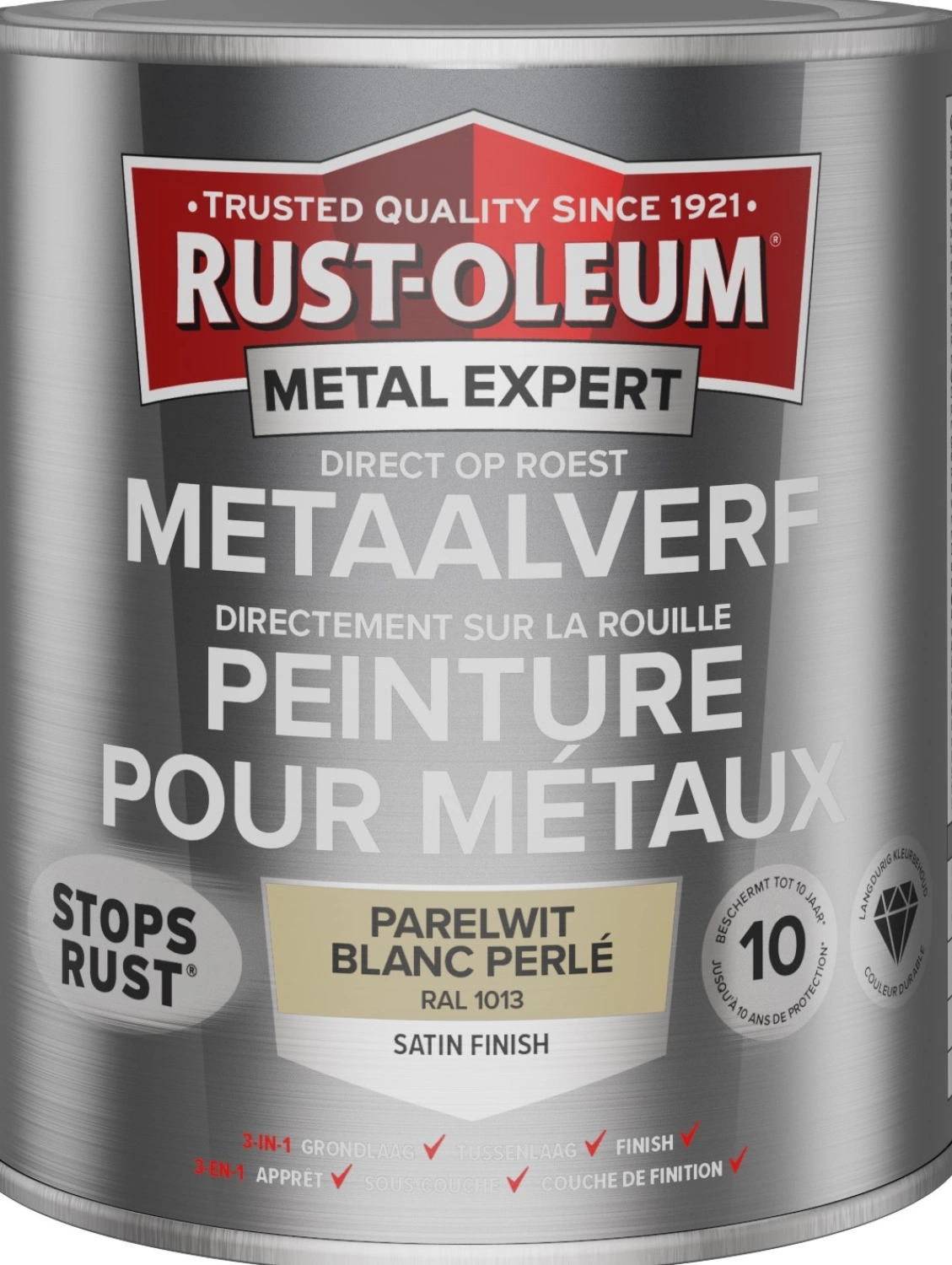 Rust-Oleum MetalExpert Zijdeglans - RAL 1013 parelwit - 0,75L-image