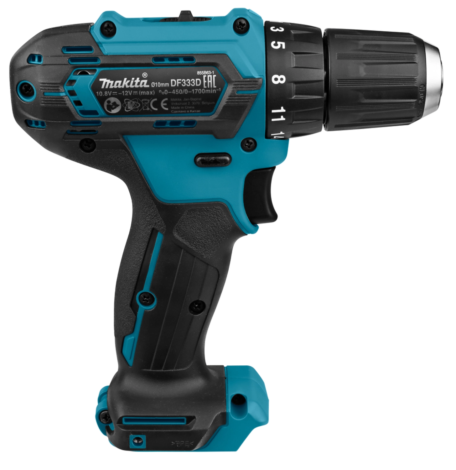 Perceuse visseuse sans-fil Makita DF333DZJ - 12V Li-ion - MAKPAC - Machine seule-image