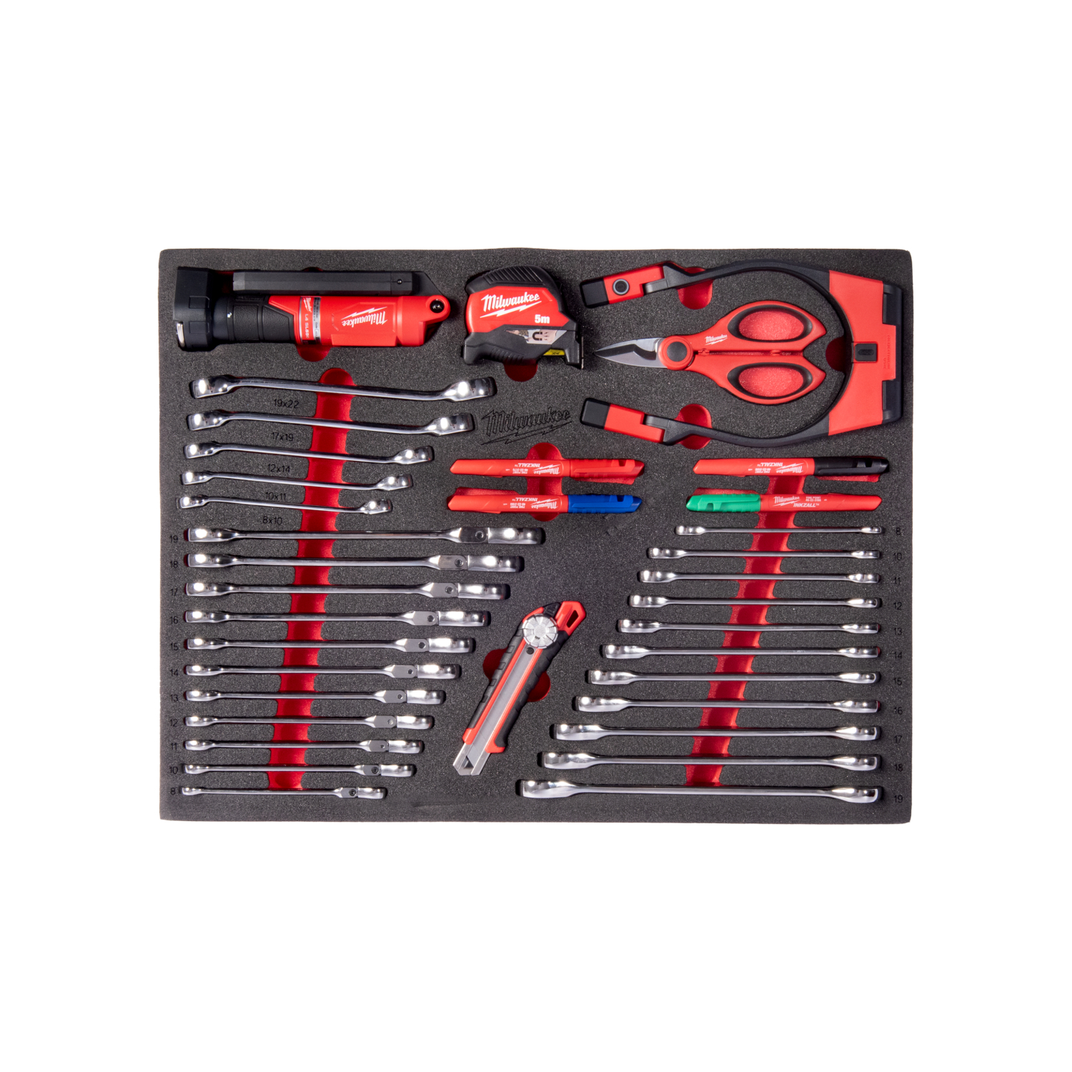 Milwaukee 4932500759 set d’outils en mousse de calage - 36 pièces-image