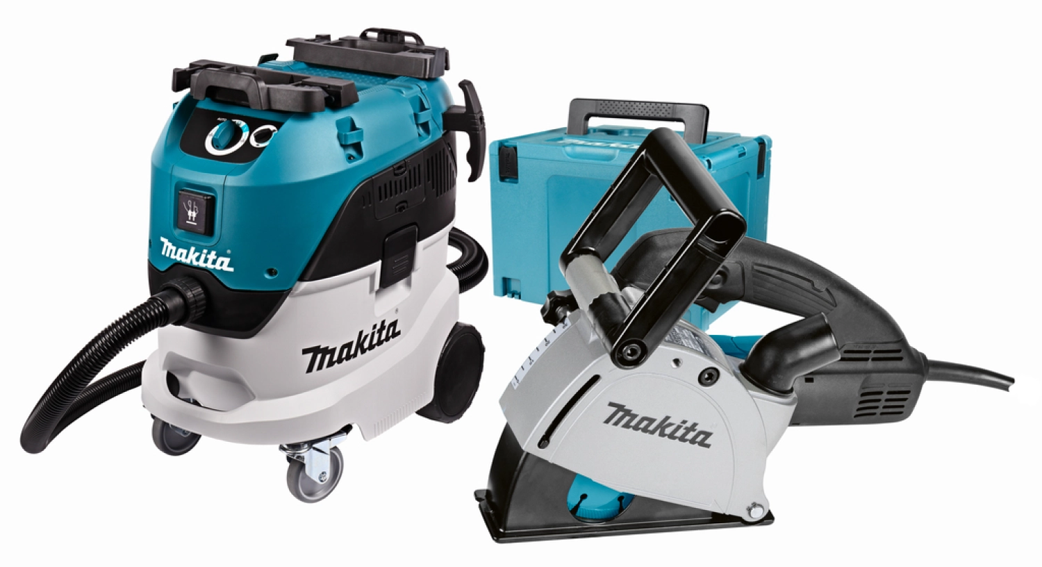 Makita DK0093J - rainureuse - MAKPAC + aspirateur de chantier professionnel (VC4210L)-image