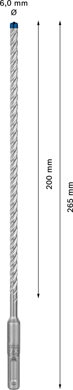 Bosch 2608900162 EXPERT Hamerboor SDS plus-7X 10st 6x200x265mm-image