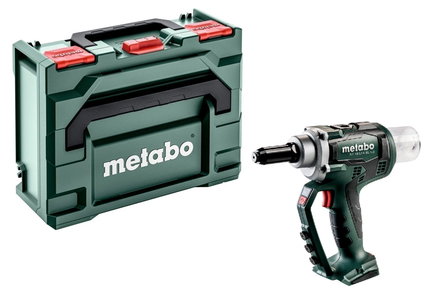 Metabo NP 18 LTX BL 5.0 18V Li-Ion accu blindnietpistool body in metaBOX - koolborstelloos - 2.4 - 5mm-image