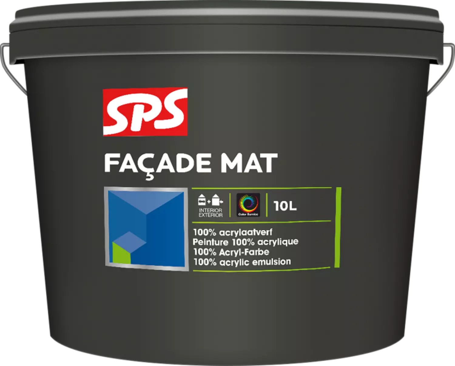 SPS Facade Mat Muurverf - op kleur gemengd - 10L