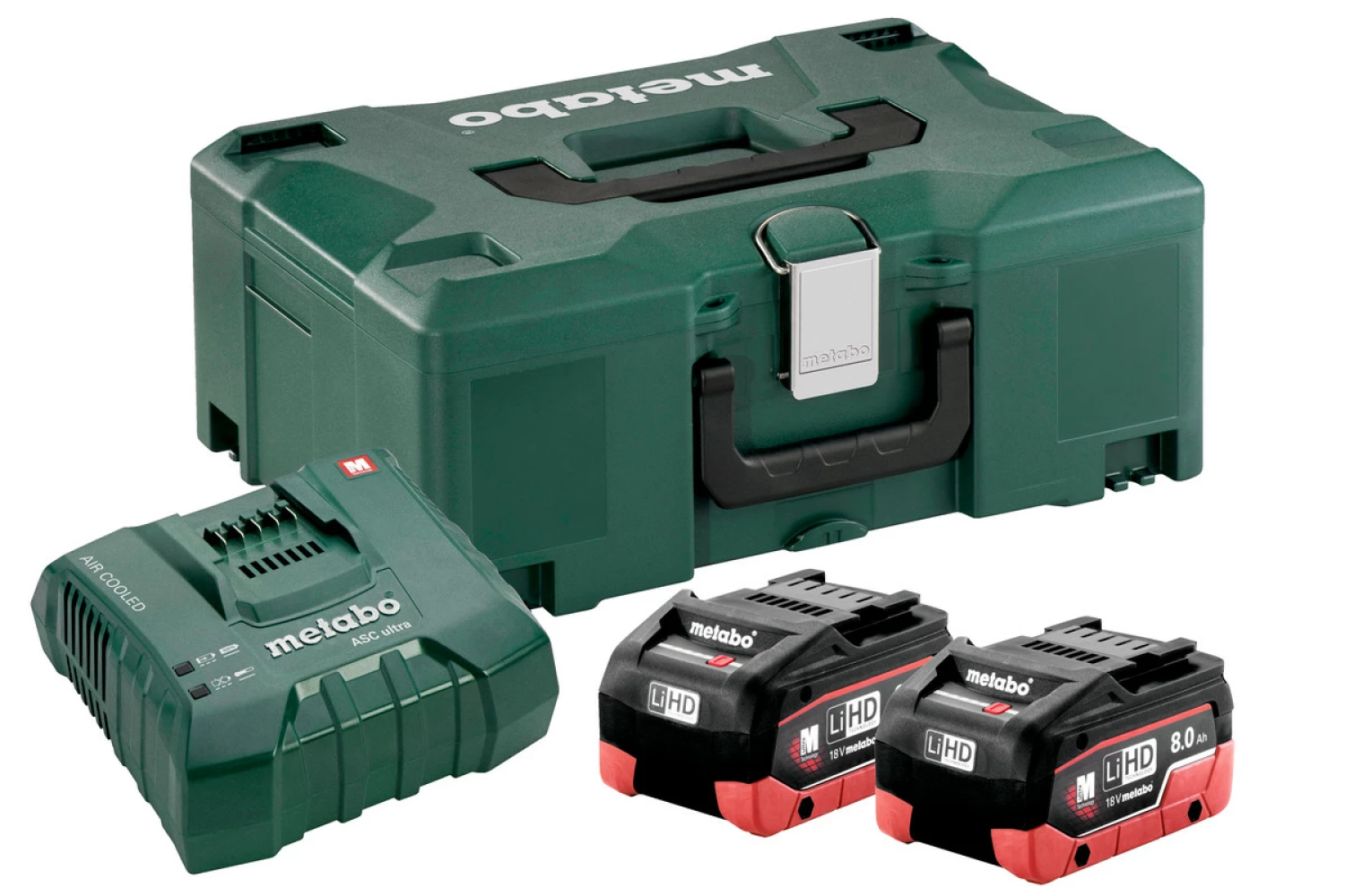 Metabo 685131000 Set de démarrage 18V LiHD (2x batterie 8,0Ah) + chargeur-image