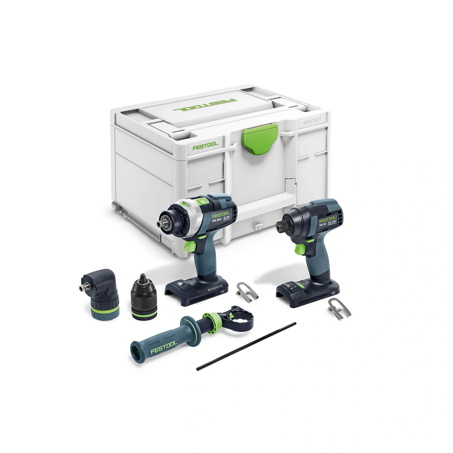 Festool TID 18 Basic-Set TPC 18V accu slagschroevendraaier (TID 18) en accu klopboormachine (TCP 18/4) combiset in systainer