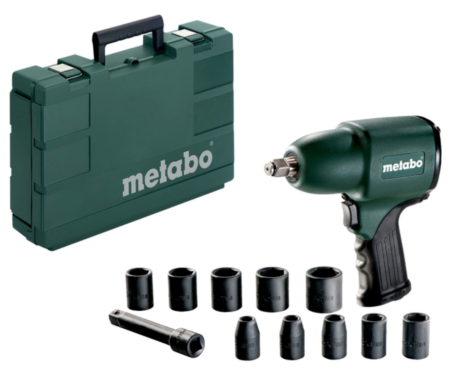 Metabo DSSW 360 SET 1/2" Perslucht slagmoersleutel in koffer - 360Nm - 360 l/min - 1/2"-image