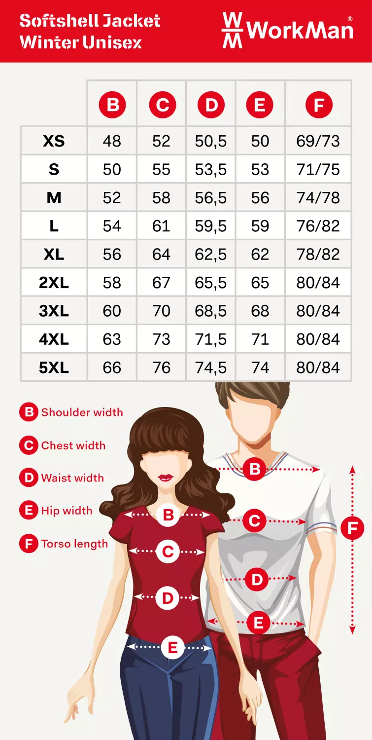 Workman 2536 Softshell Veste Hiver - Noir - 3XL-image