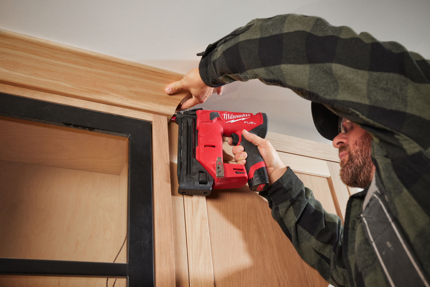 Milwaukee M12 FCN18GS-0X 12V Li-ion accu Rechte tacker body in HD Box - 18Ga-image