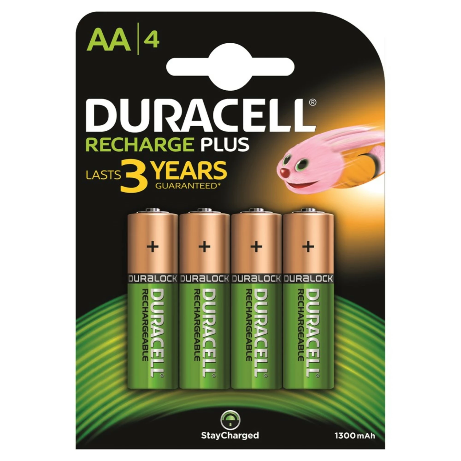 Duracell 3100000225 pile rechargeable plus AA 1300mAh 4pcs.-image