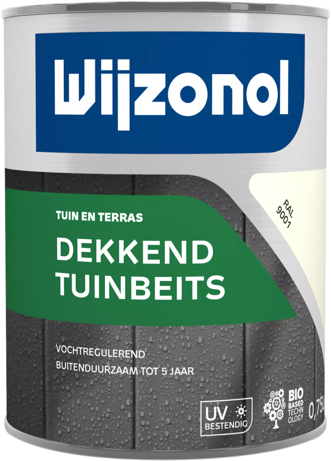 Wijzonol Dekkend Tuinbeits - RAL 9001 - 0,75L-image