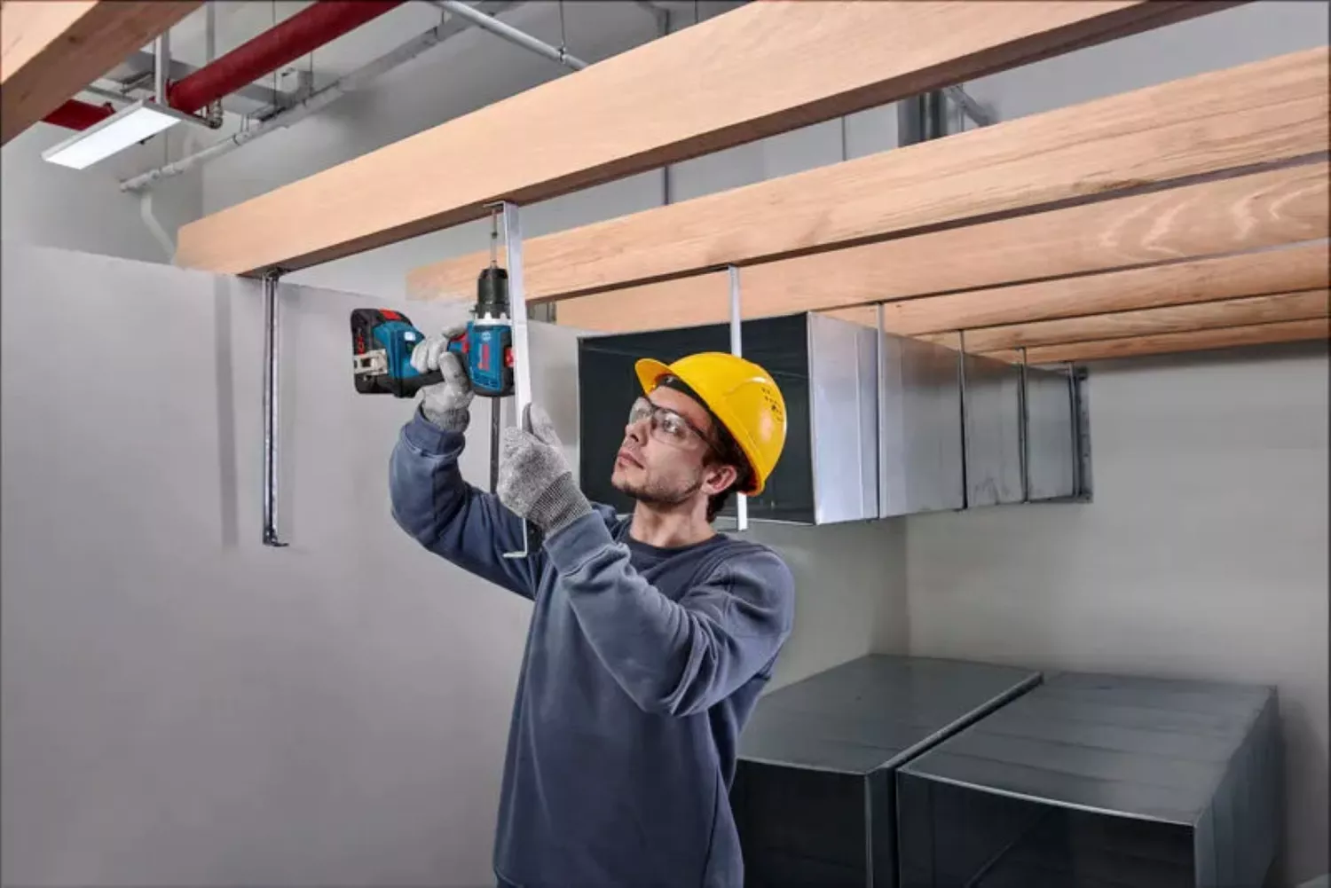 Bosch 18V accu schroefboormachine (GSR 18V-65) & slagschroevendraaier (GDR 18V-215) combiset (2x 5.0Ah accu + lader)-image