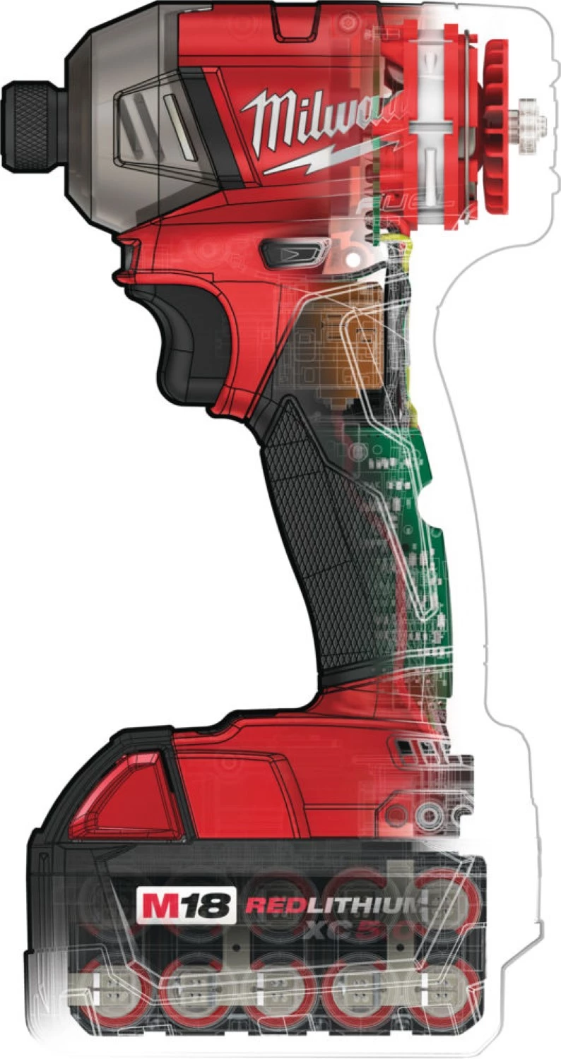 Milwaukee M18 FQID-502X 18V Li-Ion accu slagschroevendraaier set (2x 5.0Ah accu) in HD Box - koolborstelloos-image