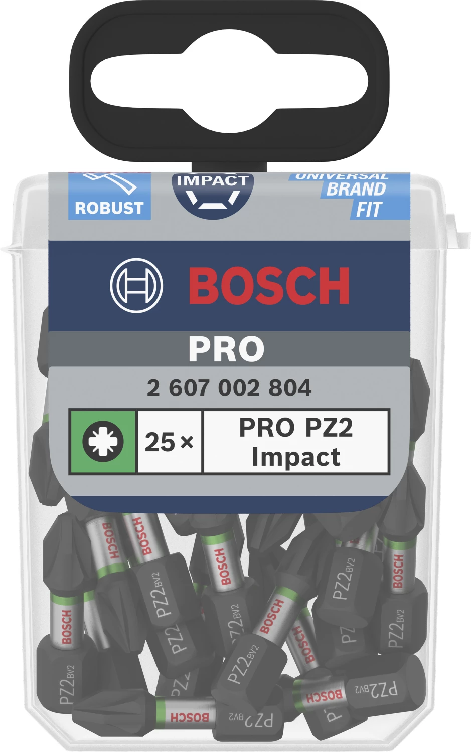 Bosch 2607002804 Impact 25-delige Bitset - 25mm - PZ2-image