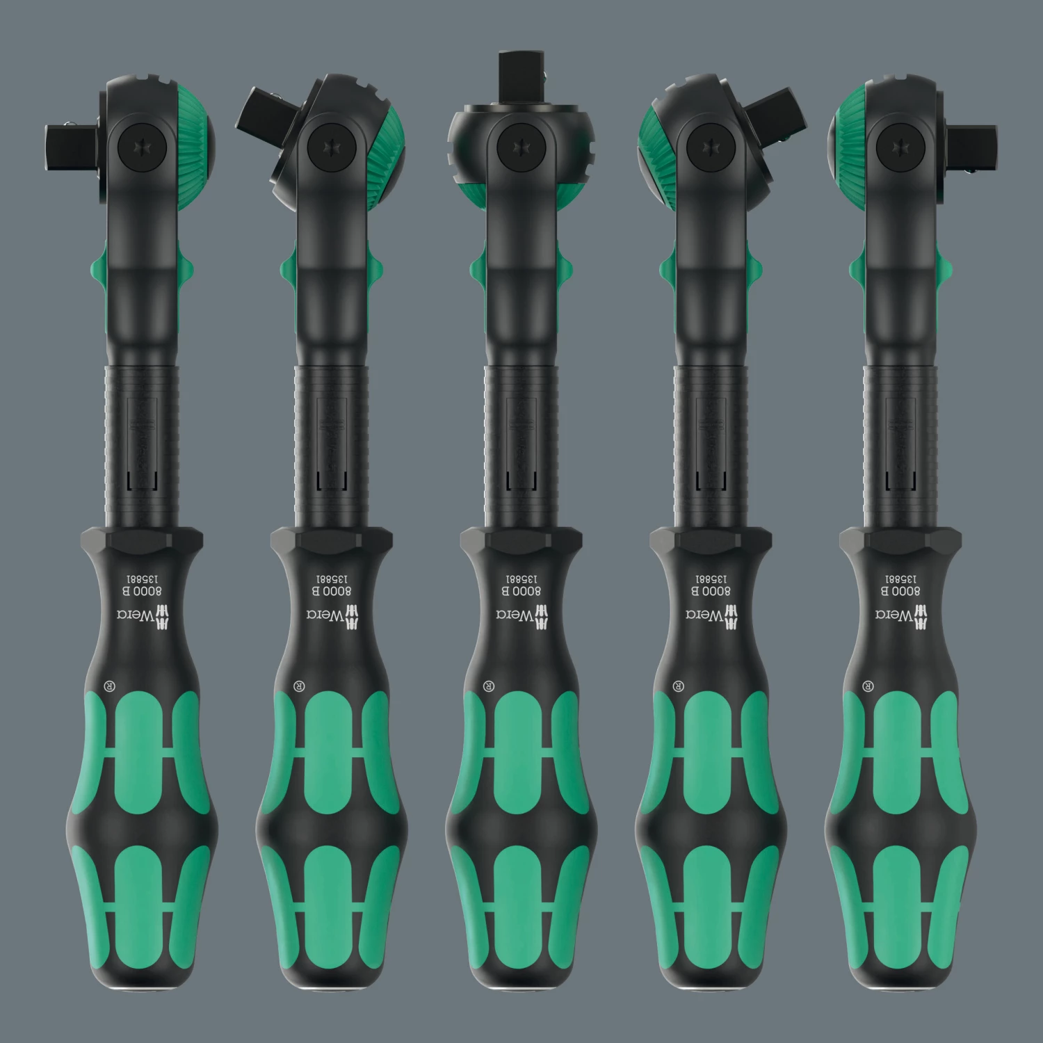 Wera 05135881001 8000 B Black Edition Zyklop Speed Ratel - 3/8" - 199 mm-image