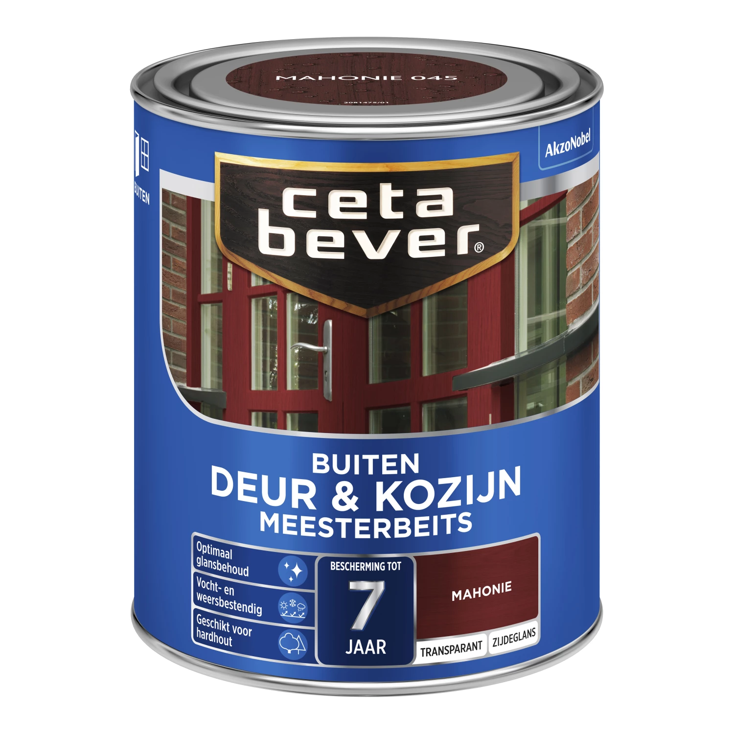 Cetabever Meesterbeits Deur En Kozijn Transparant Zijdeglans - Mahonie - 750ml-image