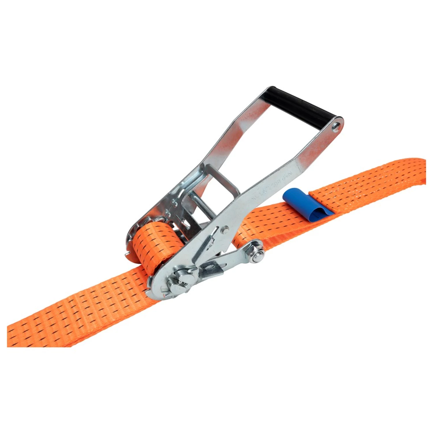 Konvox LAZE1450-0007 Spanband met ratelgesp en J-haak HD - 7m x 50mm - 5000 daN - Oranje-image