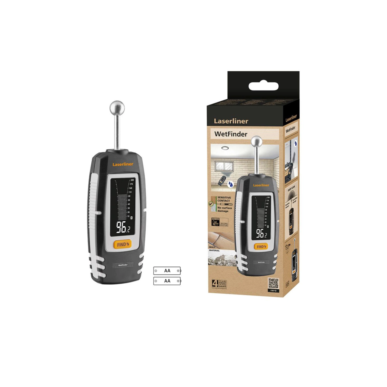 Laserliner WetFinder - Humidimètre pour matériaux-image