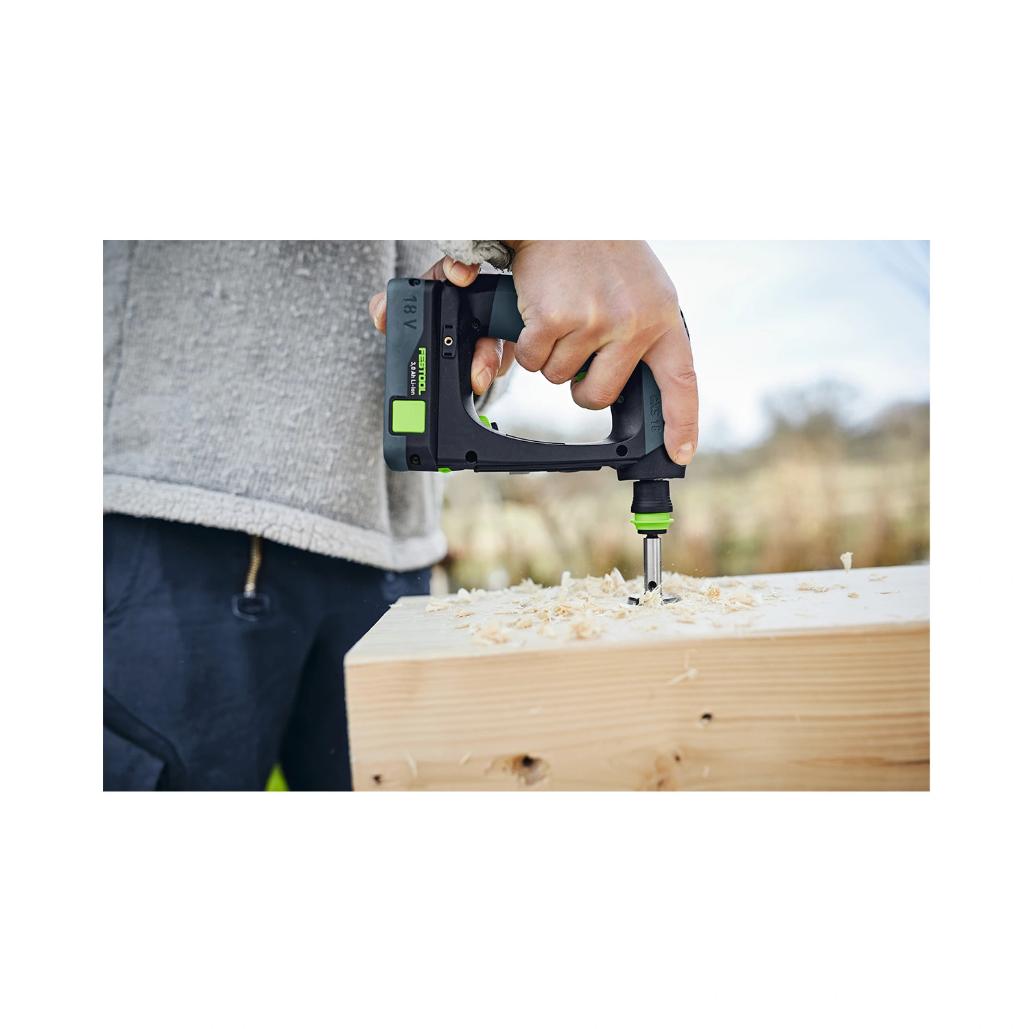 Festool CXS 18 C 3,0-Plus 18V Li-Ion accu schroefboormachine set (2x 3,0Ah) in systainer - 40Nm