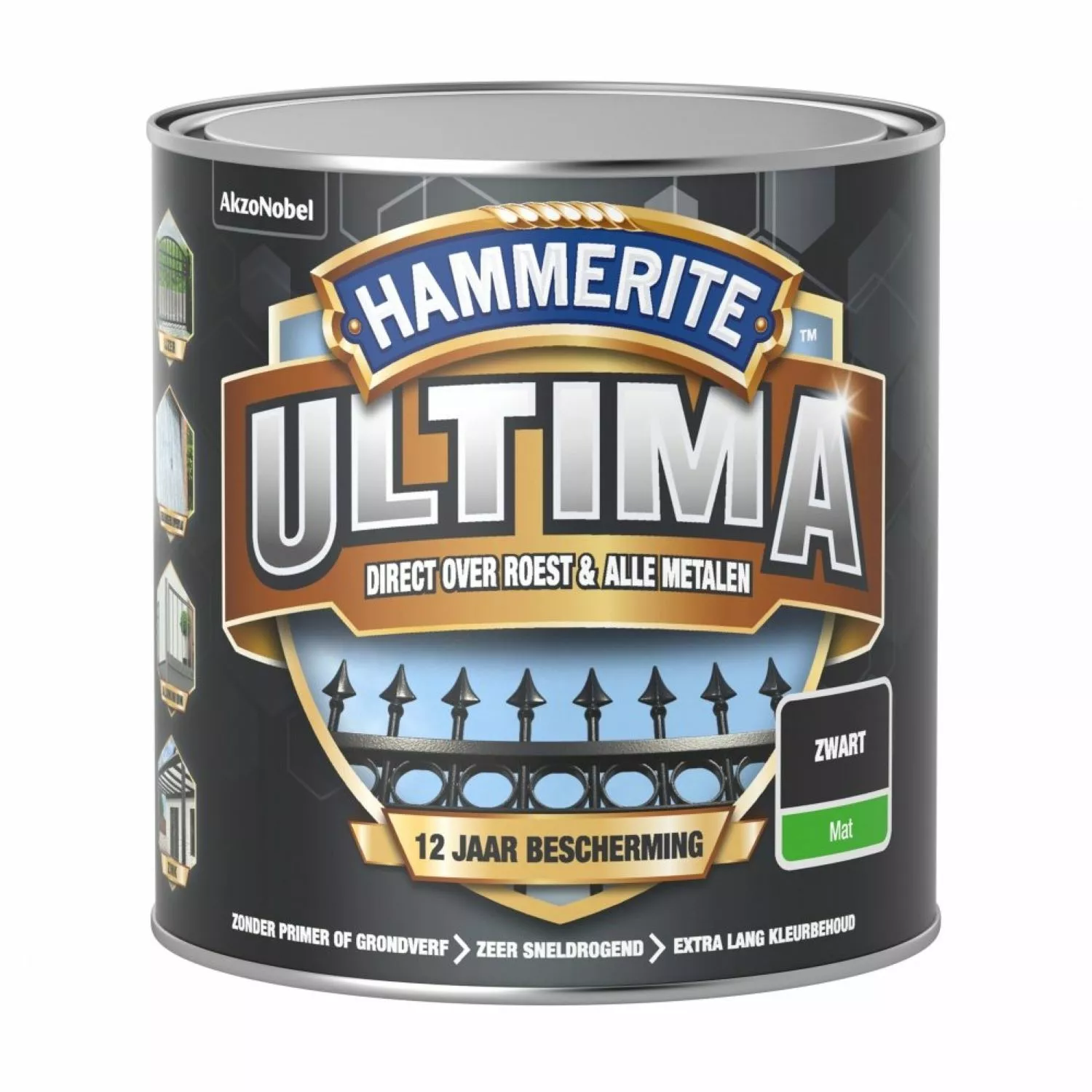 Hammerite Ultima Mat - Zwart - 250ml-image