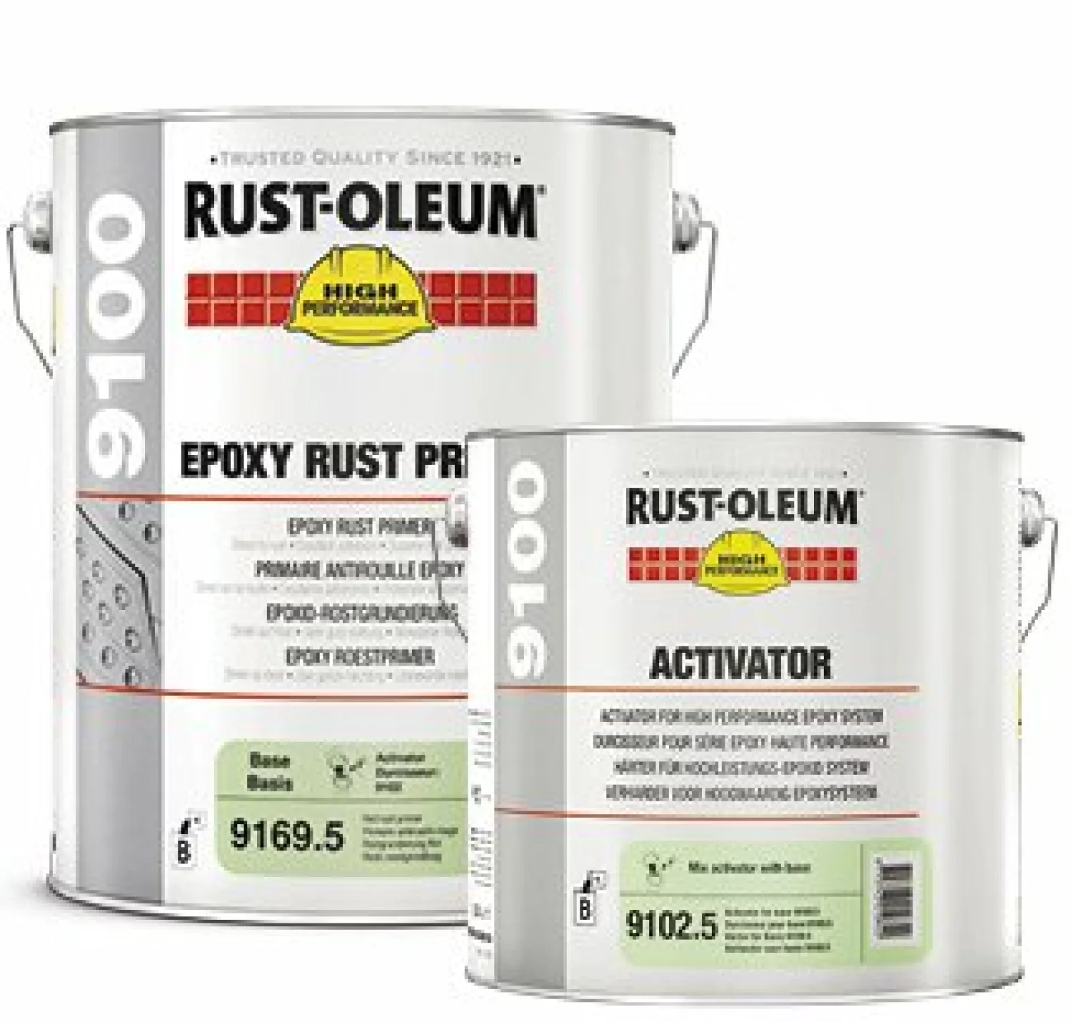 Rust-Oleum 9100 Epoxy Rust Primer - Red 5L (9169) (Excl. Activator)-image