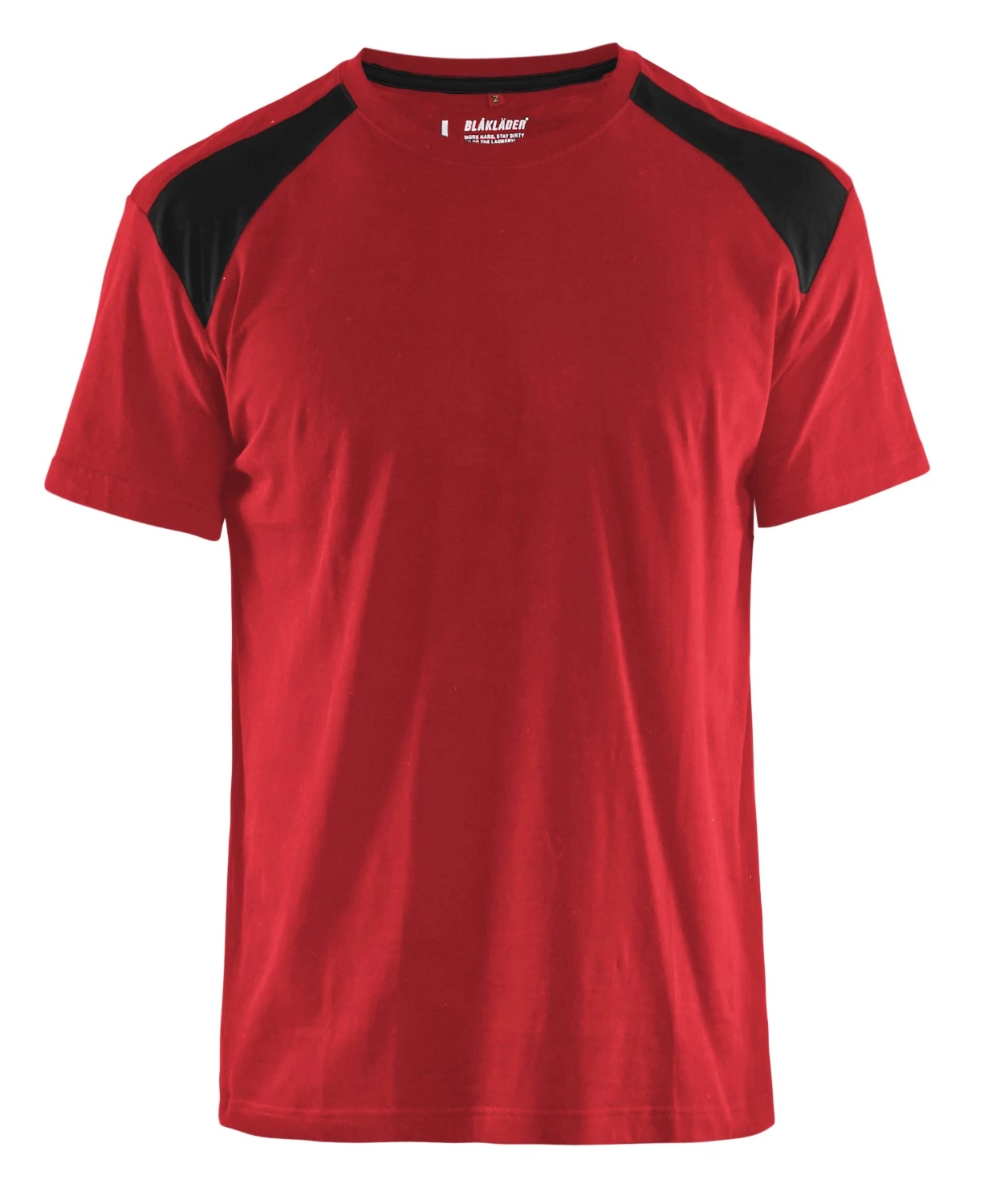 Blåkläder 3379 T-shirt bicolore - rouge - L-image