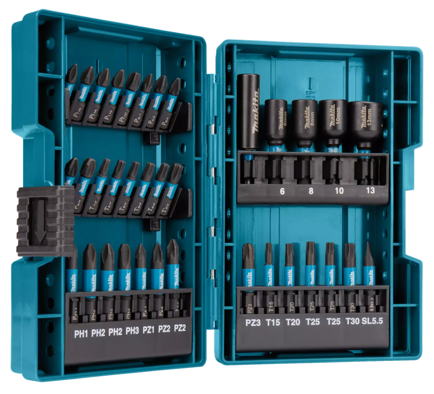 Makita B-66880 35-delige Slagschroefbitset in cassette-image