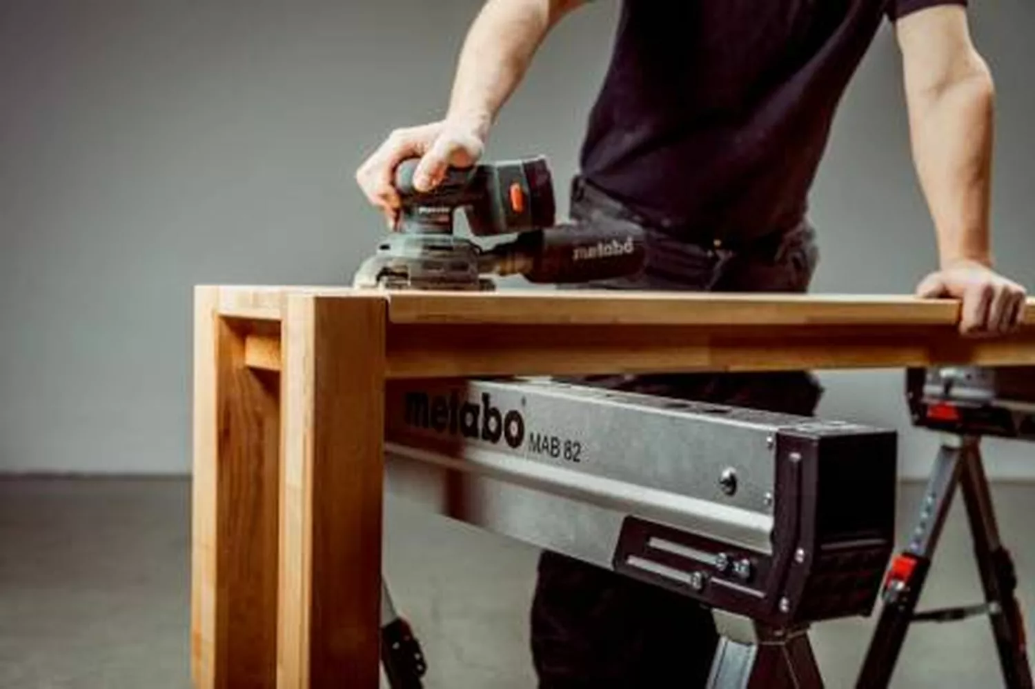 Metabo MAB 82 Jeu de tréteaux en acier - capacité de charge 590 kg (2 pièces)-image