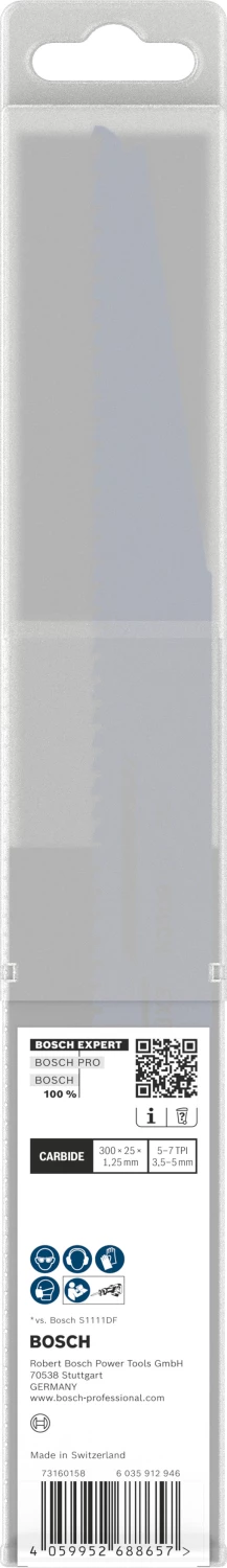 Bosch EXPERT S1269XHM Lame de scie sabre de démolition - 250 mm - multi-matériaux (10 pièces)