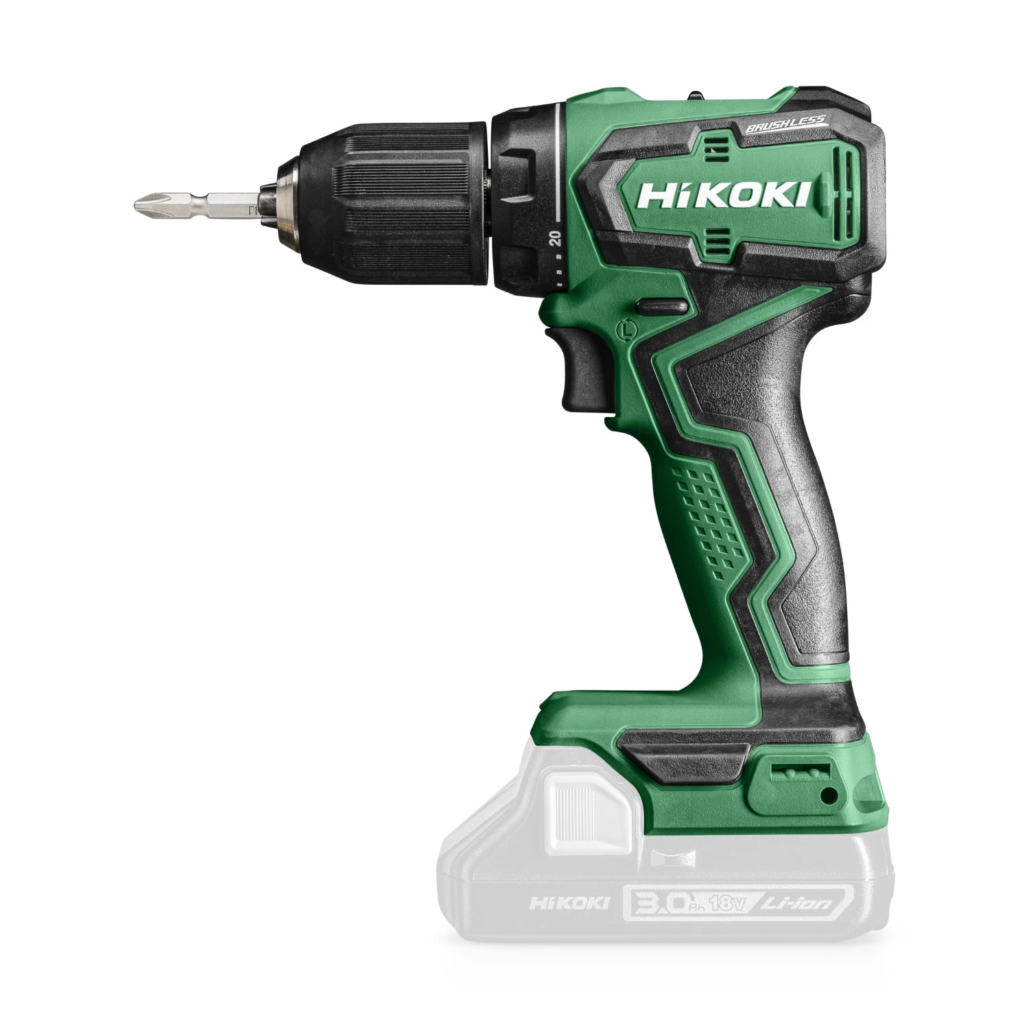 HiKOKI DS18DDW2Z Perceuse-visseuse à percussion sans fil - 18V Li-ion - HSC - 55 Nm - brushless - Machine seule-image