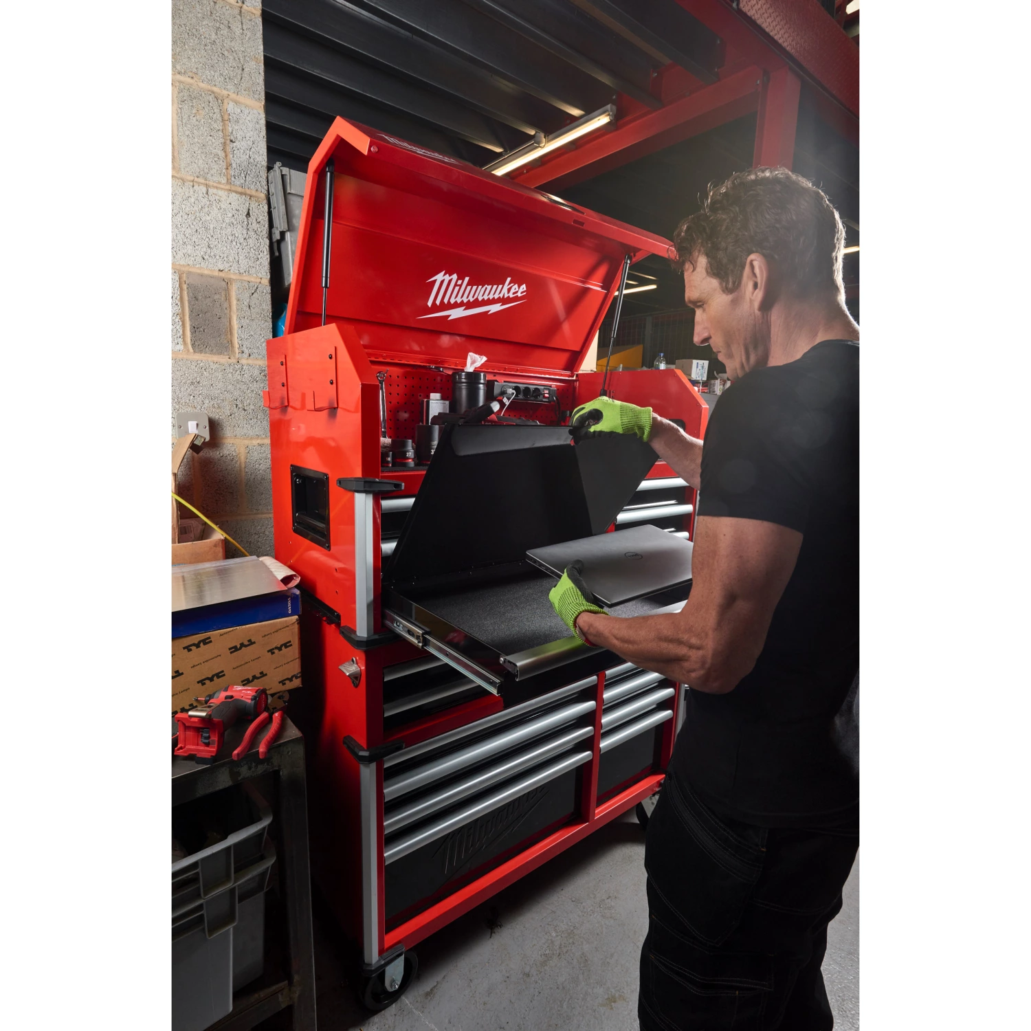 Milwaukee 4932478852 TOOLGUARD™ Stalen gereedschapswagen met 10 lades - 46˝ / 117 cm-image