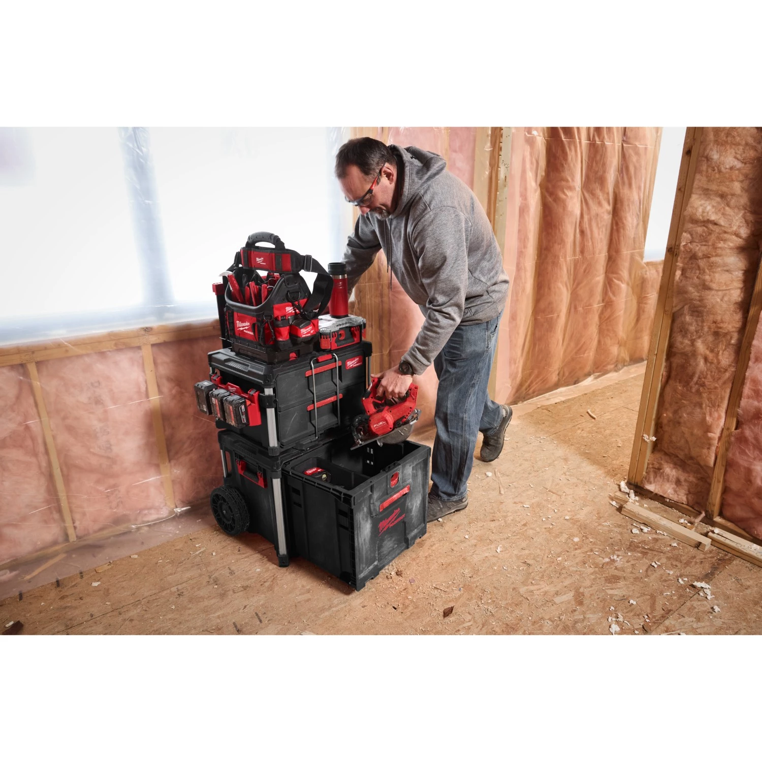 Milwaukee 4932498651 PACKOUT™ Trolley Opbergkoffer met lade-image