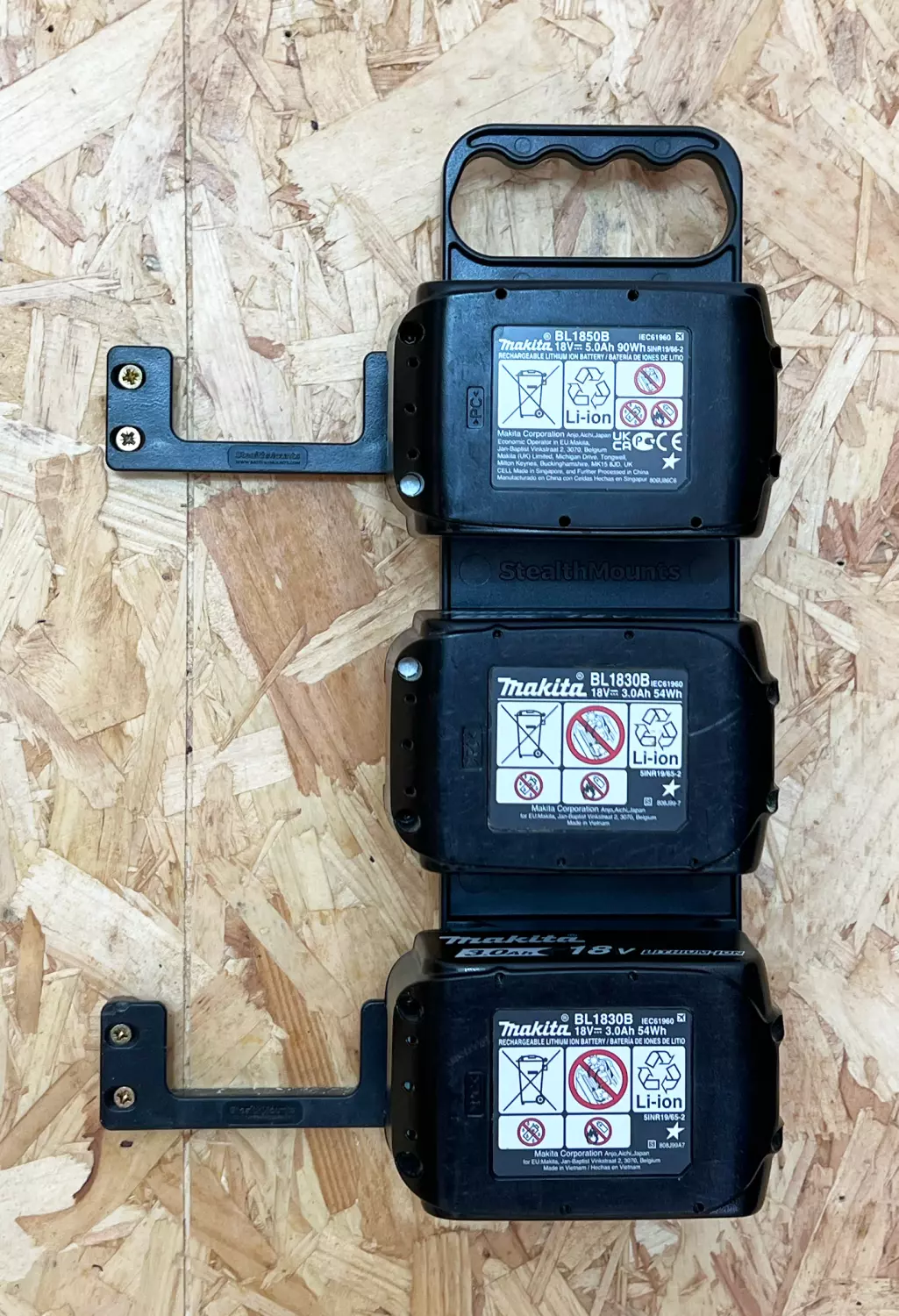 StealthMounts SM-BB-MKT Support de batterie pour Makita 18V LXT - Noir-image