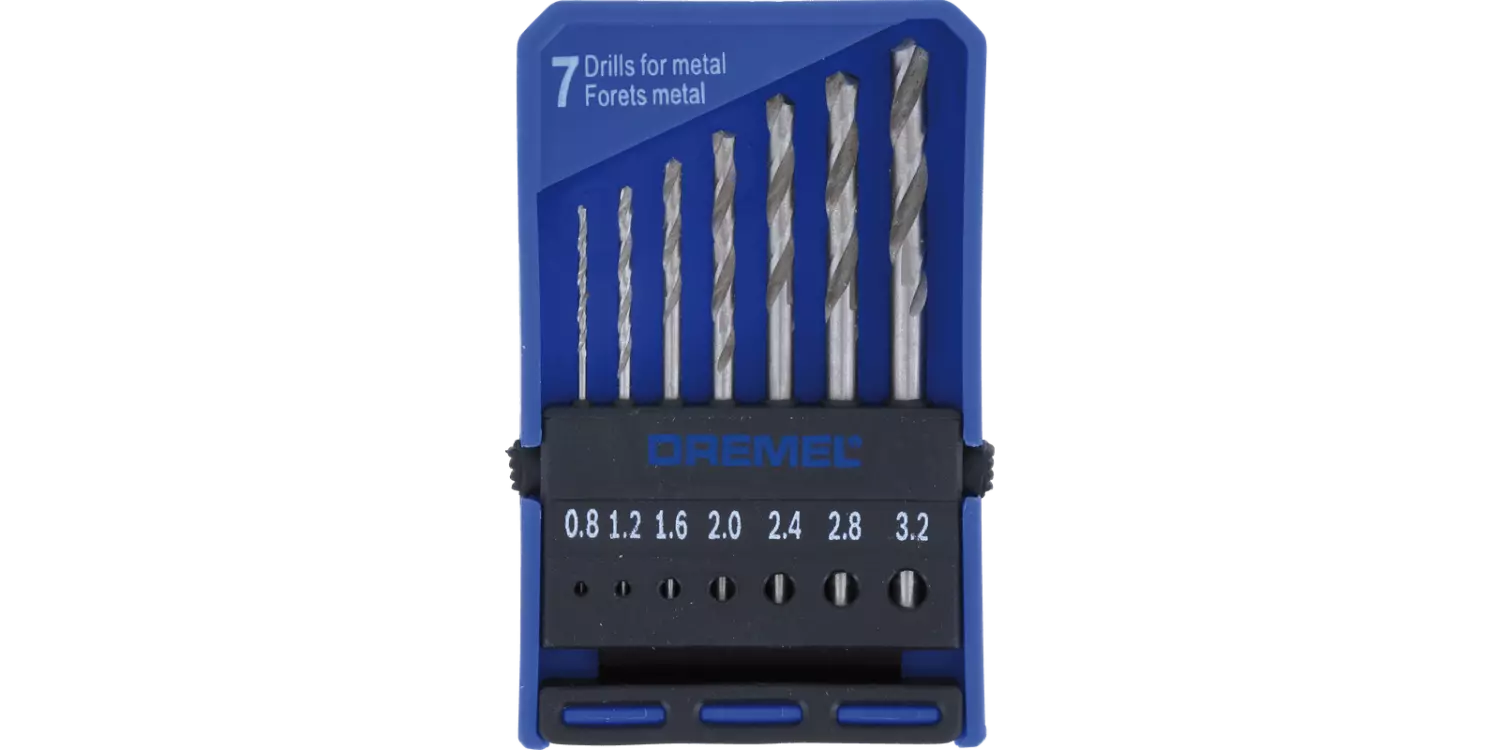 Dremel 628 HSS Metaal-spiraalboren set - 0,8 / 1,2 / 1,6 / 2,0 / 2,4 / 2,8 / 3,2mm-image