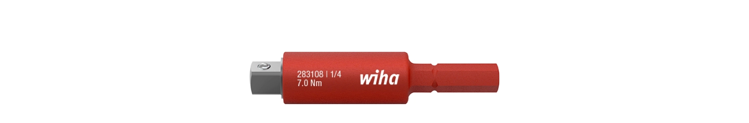 Wiha SB283108 VDE slimVario adapter voor dopsleutels - 6 mm - 1/4"-image