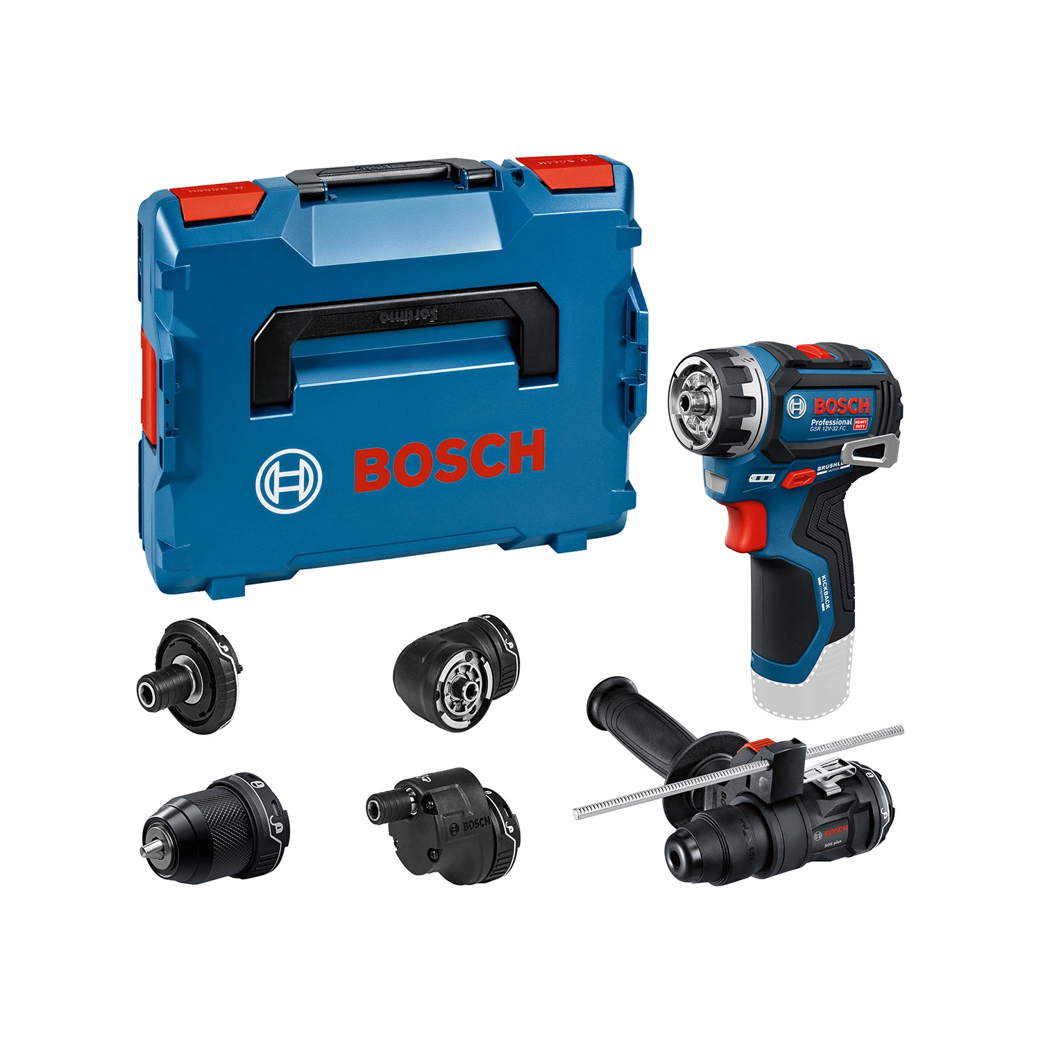 Bosch GSR 12V-32 FC 12V Accu schroefboormachine body met opzetstukken in L-Boxx-image