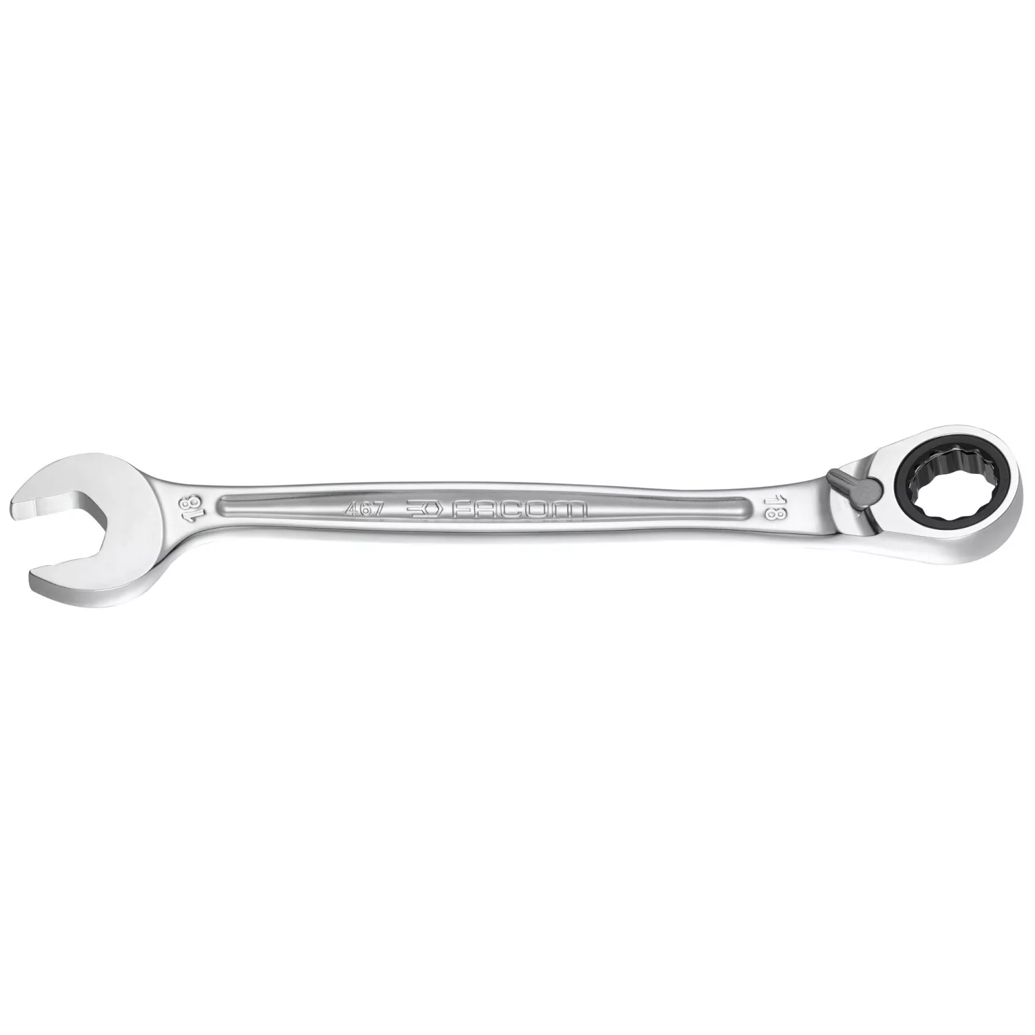 Facom 467B.13 Steek-/ringratelsleutel - Metrisch - 13 mm - anti-slip