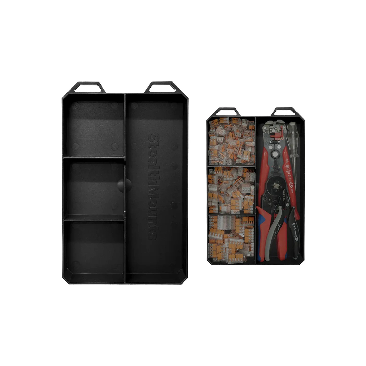 StealthMounts Sorteer tray PAC-TRY-BLK-4-1 Quad PacTray - voor PACKOUT-image