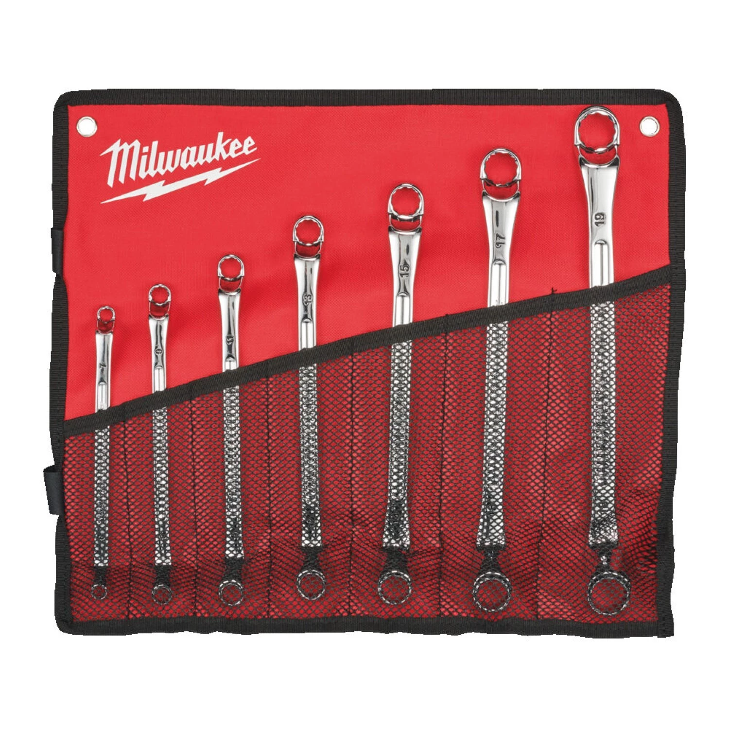 Milwaukee 4932492737 Jeu de clés à anneaux 7 pièces en coffret - 6-19 mm-image