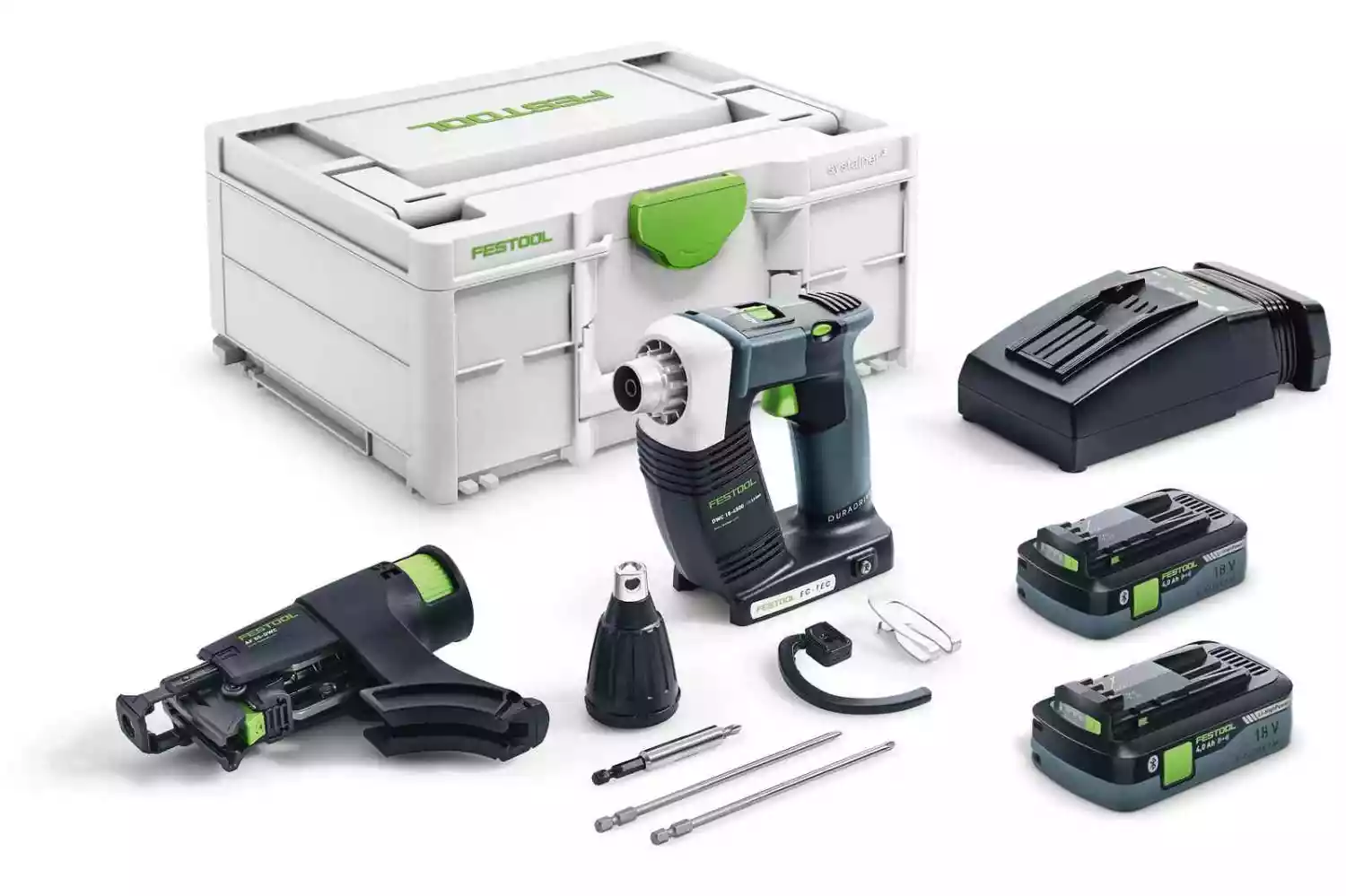 Festool DURADRIVE DWC 18-4500 HPC4.0 I-Plus 18V Li-Ion bandschroefmachine set (2x 4.0Ah) in systainer - 14Nm - koolborstelloos-image