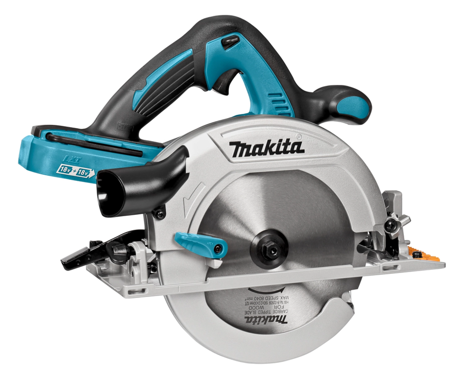 Makita DHS710RT2J 36V (2x 18V) Li-Ion Accu cirkelzaag set (2x 5.0Ah accu) in Mbox - 190mm-image