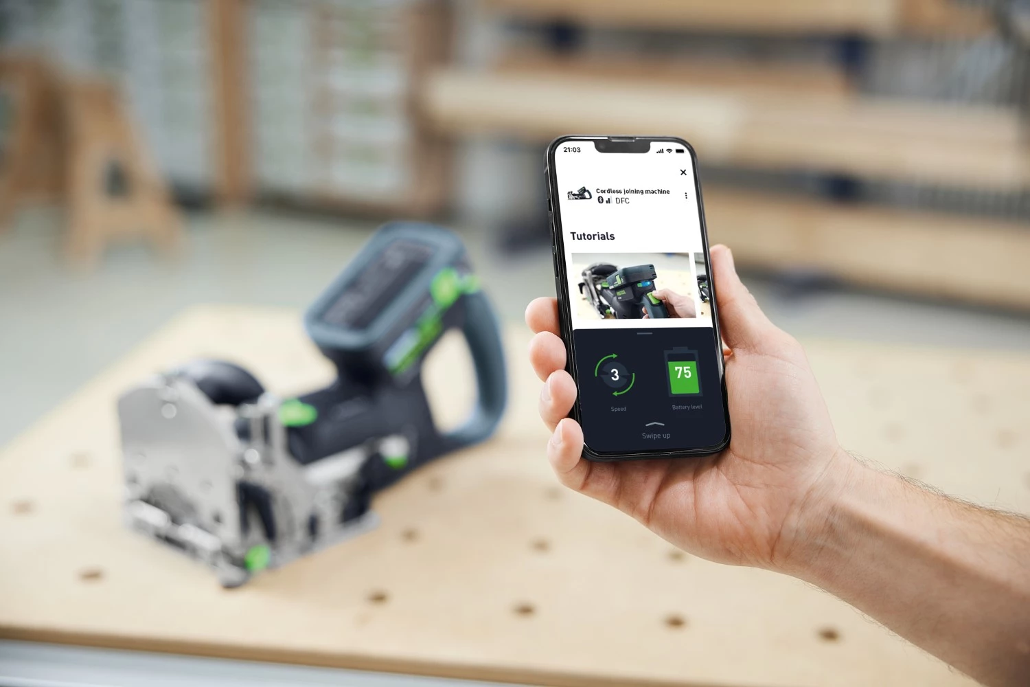 Festool DFC 500 E-Basic 18V machine de fraisage Domino sans fil dans un systainer - 28 mm-image