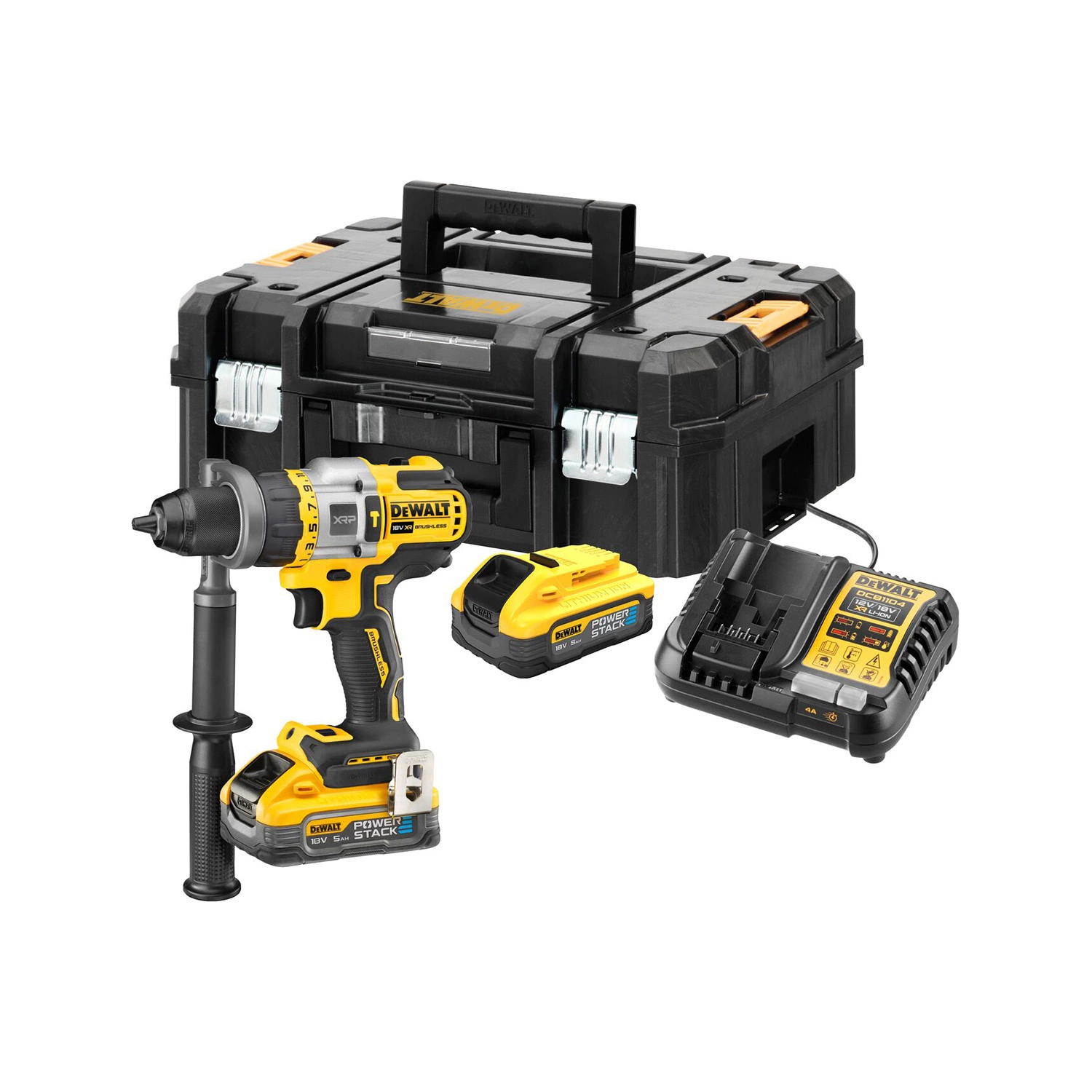 DeWALT DCD999H2T 18V Li-ion accu klopboor-/schroefmachine set (2x 5.0Ah accu) in TSTAK - 126Nm-image