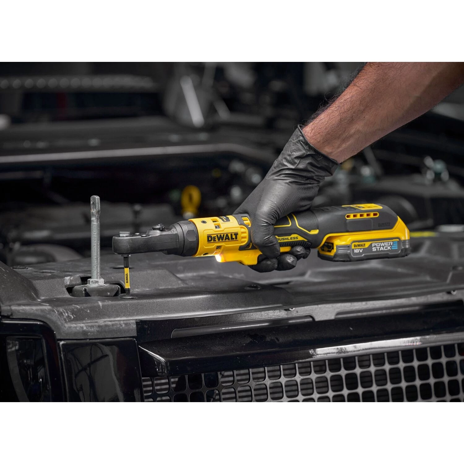 DeWALT DCF520N-XJ Clé à cliquet coudée sans fil 18 V XR 1/4" et 3/8"-image