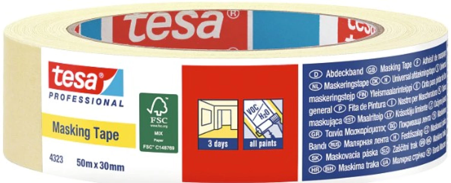Tesa 4323 Professional Afplaktape - 30mm x 50m-image