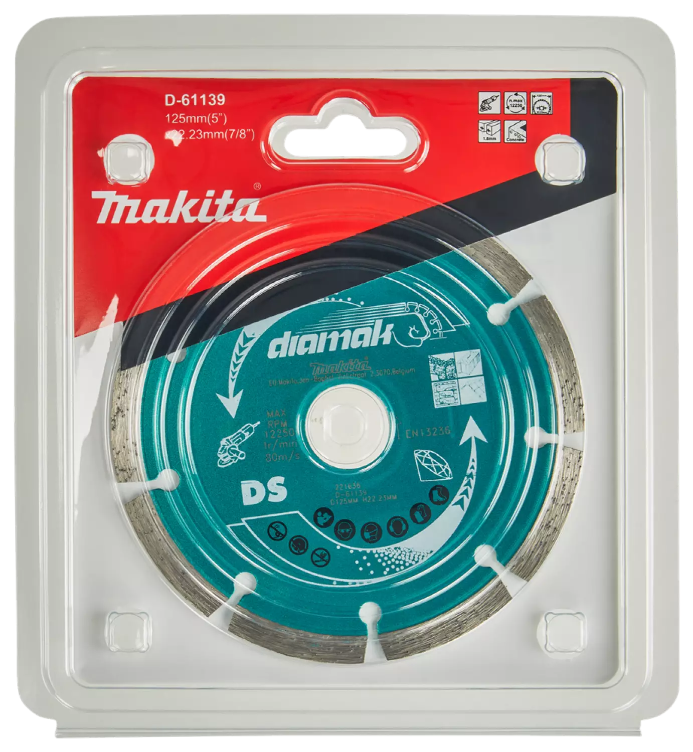 Makita P-45761 / D-61139 Diamantdoorslijpschijf - 125 x 22,23mm - universeel-image