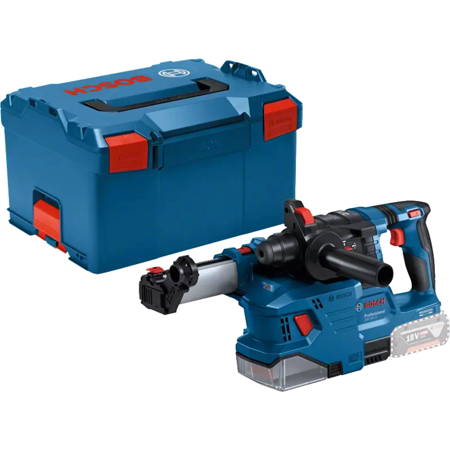 Bosch GBH 18V-22 Marteau perforateur sans fil 18V en L-Boxx - avec unité d'extraction-image