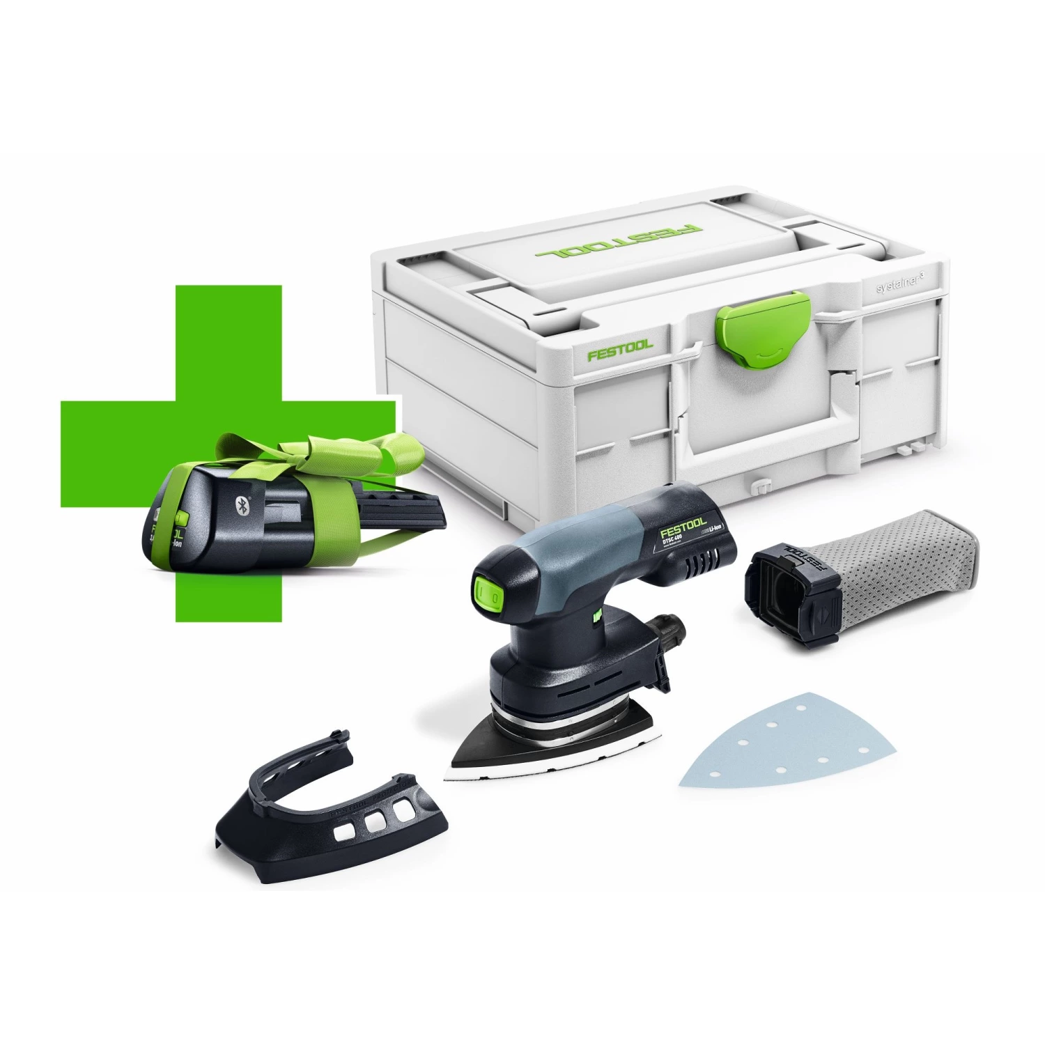 Festool DTSC 400-Basic ERGO 18V Li-Ion accu Deltaschuurmachine in systainer - met 3.1Ah accu-image